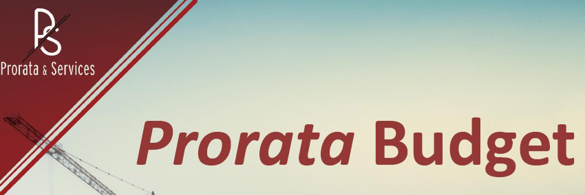 Installations & Services - Prorata Budget